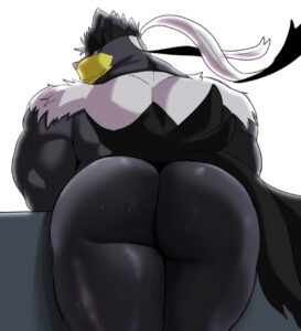 pokemon-free-sex-art-–-looking-at-viewer,-big-butt,-urshifu,-black-hair,-solo,-muscular,-accessory