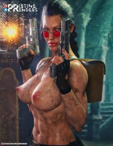 tomb-raider-xxx-art-–-long-hair,-breasts,-sunglasses