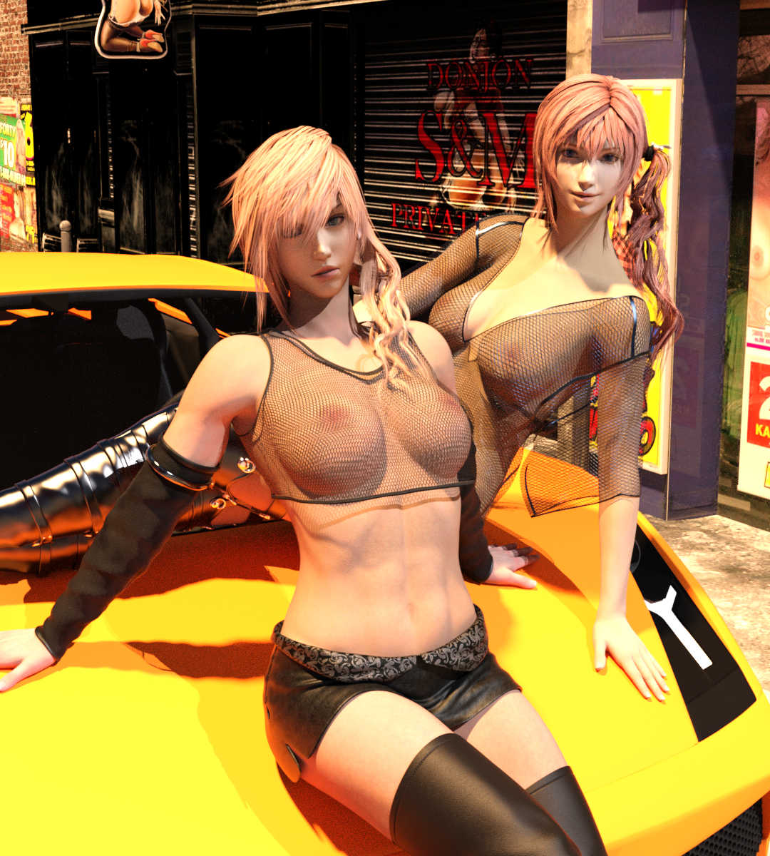 final-fantasy-hentai-xxx-–-eclair-farron,-lightning-claire-farron,-female-focus,-skirt,-mesh-shirt