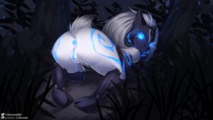 league-of-legends-porn-–-looking-at-viewer,-nipples,-fur,-mask,-breasts,-spreading,-fecharis