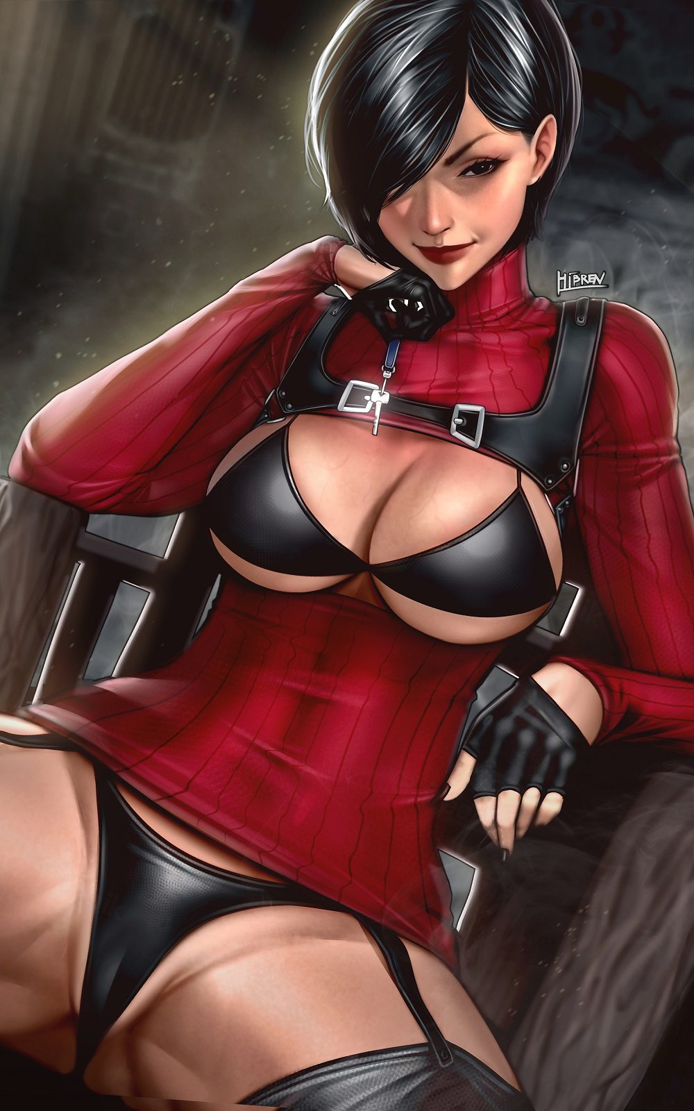 resident-evil-hot-hentai-–-black-hair,-smile,-thighhighs,-black-bra,-large-breasts,-lipstick