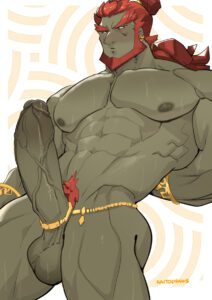 the-legend-of-zelda-hentai-art-–-gay,-signature,-,-dark-skinned-male,-navel,-big-nipples