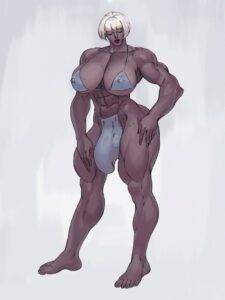 final-fantasy-porn-hentai-–-huge-breasts,-nipple-piercing,-tall,-covered-nipples,-muscular,-huge-bulge