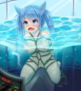 final-fantasy-hentai-porn-–-mosaic-censoring,-nude-female,-bubbles,-electrodes