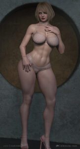 resident-evil-free-sex-art-–-huge-breasts,-curvy-female,-large-ass,-breasts,-seductive