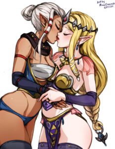 the-legend-of-zelda-free-sex-art-–-impa,-breasts,-detached-sleeves,-hair-bun,-ls