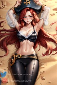 league-of-legends-game-hentai-–-red-hair,-artsbuyu,-parted-lips,-bikini