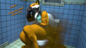 fennix-porn-–-toilet-use,-orange-tail,-excessive-feces,-tile,-tuft,-tail