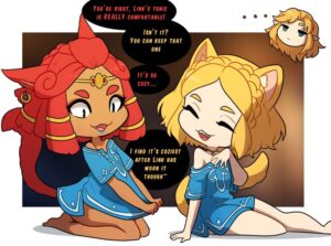 the-legend-of-zelda-free-sex-art-–-link-(tears-of-the-kingdom),-wholesome,-…,-tunic-only,-wearing-partner&#clothes,-dark-skinned-female,-riju