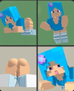 minecraft-porn-–-female,-blue-t-shirt,-thick-thighs,-breasts,-looking-at-viewer,-stockings