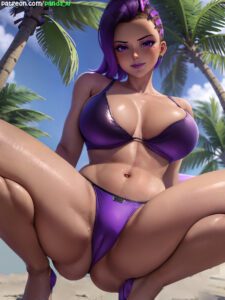 overwatch-rule-porn-–-thick-thighs,-seductive-smile,-overwatch-exican-female,-pussy-print