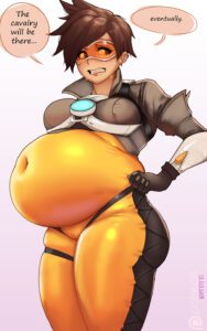 overwatch-free-sex-art-–-solo-female,-belly-overhang,-tracer,-ls,-female-only,-solo
