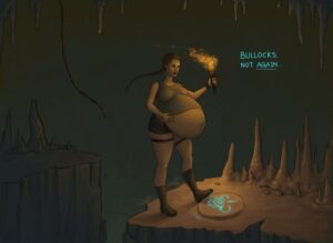tomb-raider-game-porn-–-theprophetcat,-hyper-pregnancy,-ready-to-pop,-english-text,-hyper-belly