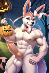 pokemon-game-hentai-–-standing,-ai-generated,-male,-jack-o&#antern,-muscular-male,-sylveon,-nipples