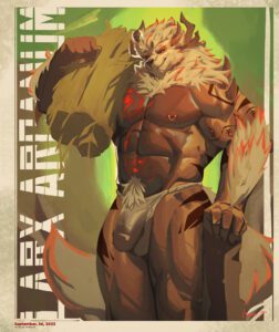 pokemon-game-porn-–-pubes,-arcanine,-solo,-muscular-anthro,-piercing