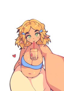 the-legend-of-zelda-game-hentai-–-drinking,-breasts,-large-breasts,-white-background