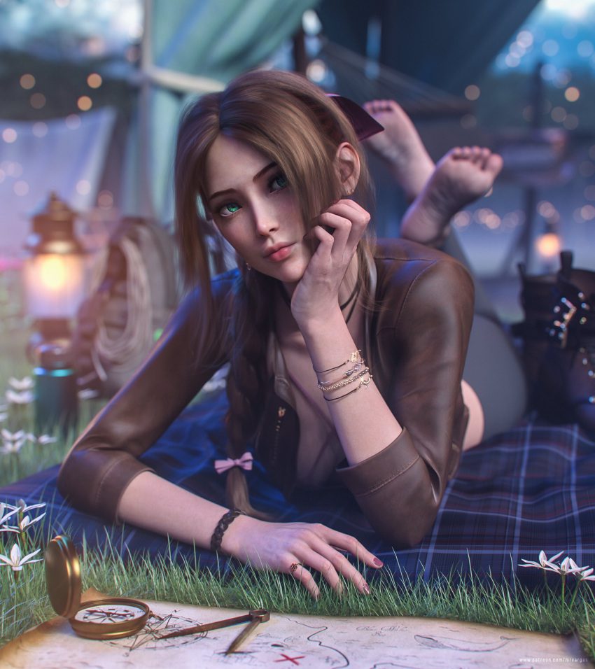 final-fantasy-xxx-art-–-green-eyes,-brown-hair,-aerith-gainsborough,-final-fantasy-vii-remake,-thinking