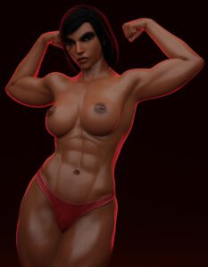 overwatch-porn-hentai-–-heroine,-gloves,-abdomen,-breasts,-breast-implants,-dark-hair