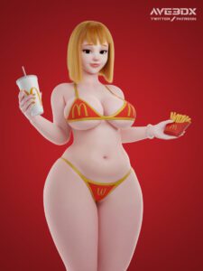 mei-hentai-art-–-bikini,-huge-thighs,-big-breasts,-orange-hair