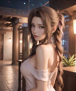 final-fantasy-rule-xxx-–-looking-at-viewer,-brown-hair,-final-fantasy-vii,-ai-generated,-aerith-gainsborough