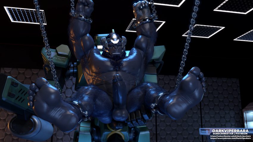 winston-rule-porn-–-anthro,-submissive-male,-obliques,-primate,-chains,-muscular-male,-restraints