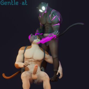 meowscles-sex-art,-phantommeowscles-sex-art-–-tilted-head,-gay,-teasing,-feline,-furry-only,-gentlecat,-feline-humanoid