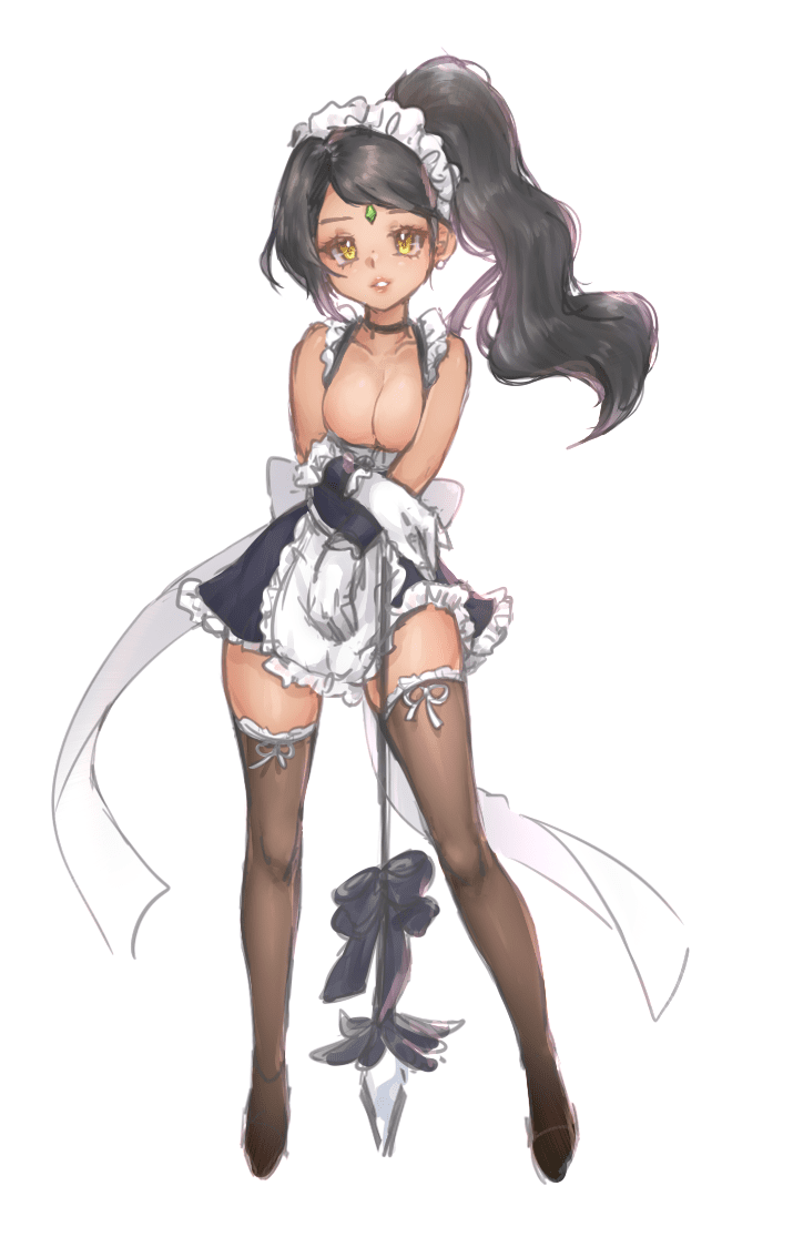 league-of-legends-hentai-–-maid-headdress,-bowtie,-black-hair,-ponytail