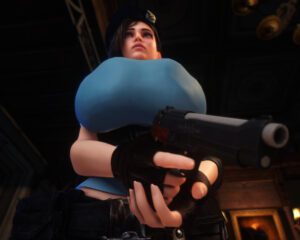resident-evil-game-porn-–-female,-alternate-breast-size,-gloves,-ada-wong-(cosplay),-holding-gun,-hand-behind-head