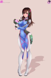 overwatch-hot-hentai-–-crossed-arms,-long-hair,-gloves,-small-waist,-brown-hair,-headset,-female