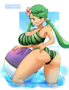 mallow-hentai-xxx-–-bottomwear,-solo,-smile,-thighs,-bikini-top,-wet