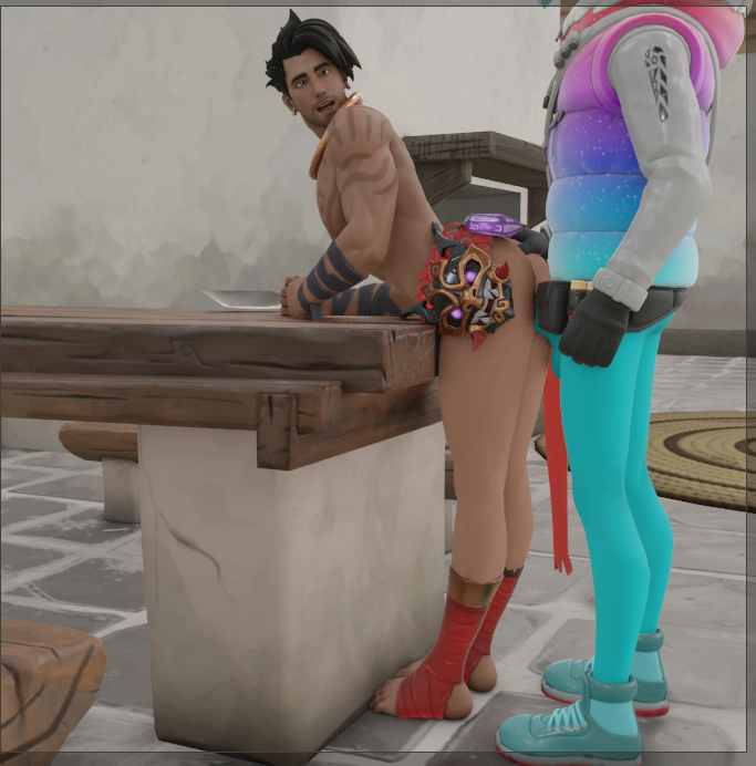 llambro-hentai-art,-raz-hentai-art-–-blender,-llama,-hand-on-ass,-feet,-yaoi