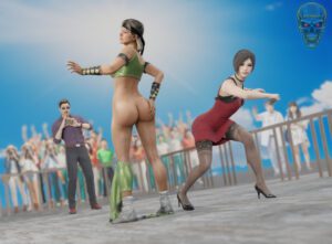 resident-evil-hot-hentai-–-ada-wong,-blueskull,-stripped-clothes,-crowd-watching,-embarrassed,-crowd