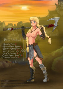 skyrim-free-sex-art-–-armored-boots,-topless,-twintails,-shiny-skin,-gameplay-mechanics,-blue-eyes