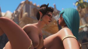 skyrim-hot-hentai-–-boobjob,-goddess,-dark-skinned-futanari,-wet,-wet-body,-elf
