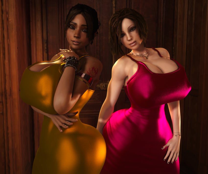 resident-evil-rule-–-female,-huge-ass,-red-dress,-brown-hair,-small-waist