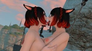 final-fantasy-sex-art-–-nude-female,-incest,-red-eyes,-tongue-out,-red-hair,-black-hair