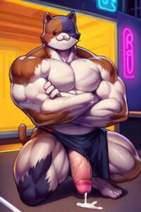 meowscles-rule-xxx-–-nude-male,-video-game-character,-catboy,-pink-nose,-pecs