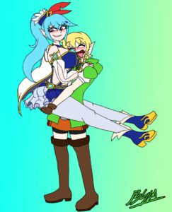 lana-porn-hentai-–-ponytail,-pantyhose,-yuri,-midriff,-grin,-female