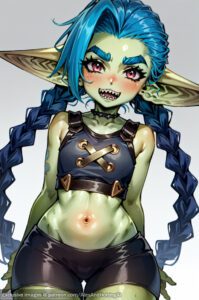 jinx-xxx-art-–-alexandhotdogai,-extremely-long-hair,-exposed-midriff,-smiling