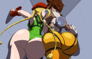 overwatch-xxx-art-–-huge-ass,-green-suit,-red-gloves,-ass,-large-ass,-axel-rosered,-brown-hair