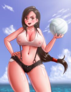 final-fantasy-porn-hentai-–-nipples-visible-through-clothing,-volleyball,-big-breasts,-final-fantasy-vii