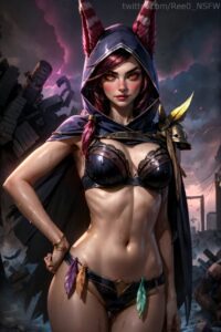 league-of-legends-hot-hentai-–-feathers,-female,-hood-up,-navel-piercing,-ai-generated,-lace-trimmed-bra