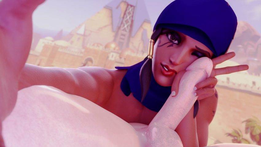 overwatch-hentai-art-–-hijab,-hair-ornament,-female,-large-penis