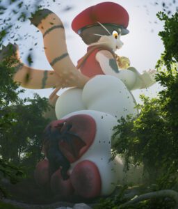 final-fantasy-hentai-porn-–-moogle,-foot-on-chest,-foot-fetish,-ambiguous-gender,-immobile,-looming-foot,-paws