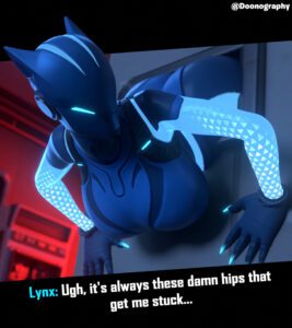 lynx-hentai-xxx-–-letterbox,-bodysuit,-watermark,-stuck-in-door,-3d
