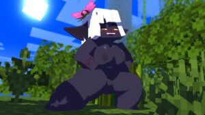 minecraft-hentai-art-–-pussy,-goblin,-white-hair,-tan-(melinajbt),-freckles,-breasts,-freckles-on-face