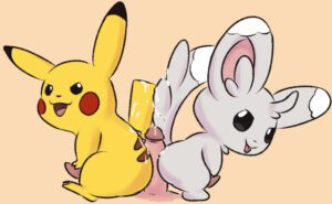 pokemon-hentai-art-–-furry,-minccino,-pikachu,-fur,-tail,-pokémon-(species)