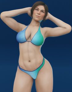 tomb-raider-sex-art-–-swimwear,-black-hair,-caucasian,-ls,-big-breasts,-hands-behind-head