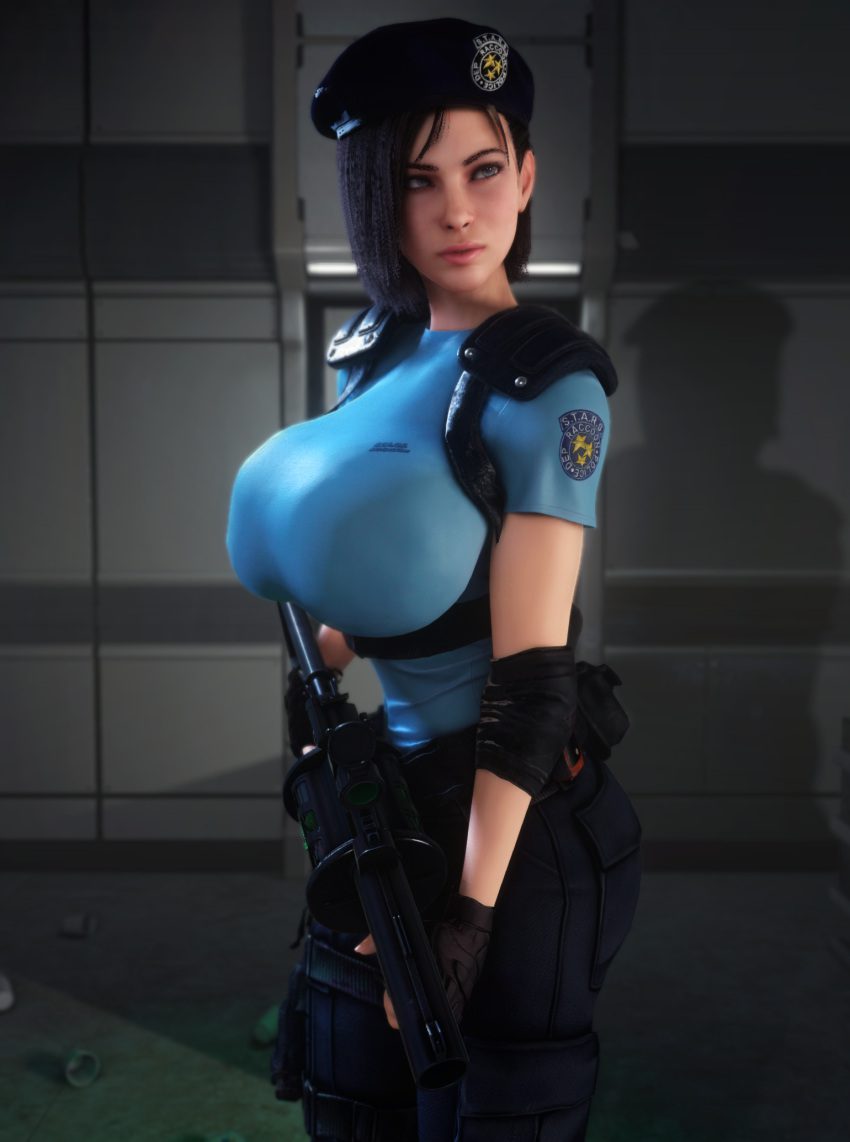 resident-evil-rule-porn-–-fully-clothed,-holding-weapon,-female-only,-skin-tight
