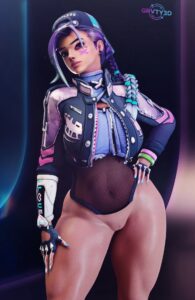 overwatch-porn-–-dark-skinned-female,-thick-thighs,-huge-breasts,-ls,-blizzard-entertainment,-le-sserafim,-erect-nipples